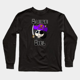 Gamer Girl, Wolf Girl, Pirate Girl. Twitch streamer emote Long Sleeve T-Shirt